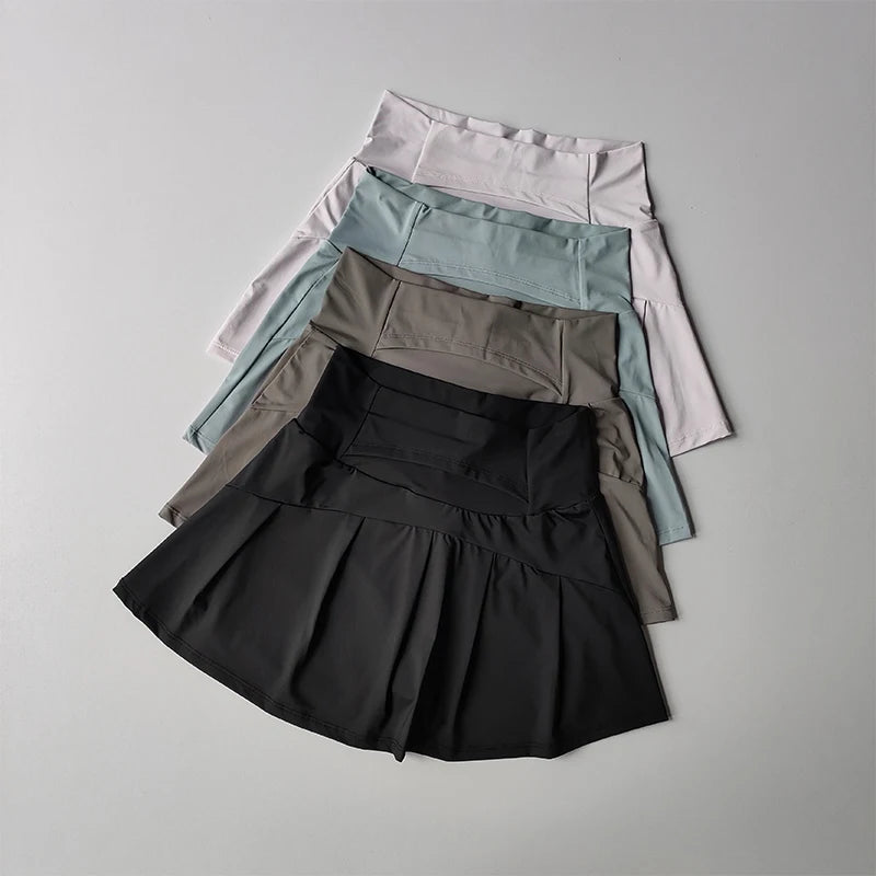 Summer High Waist Sports Short Skirt  for Women