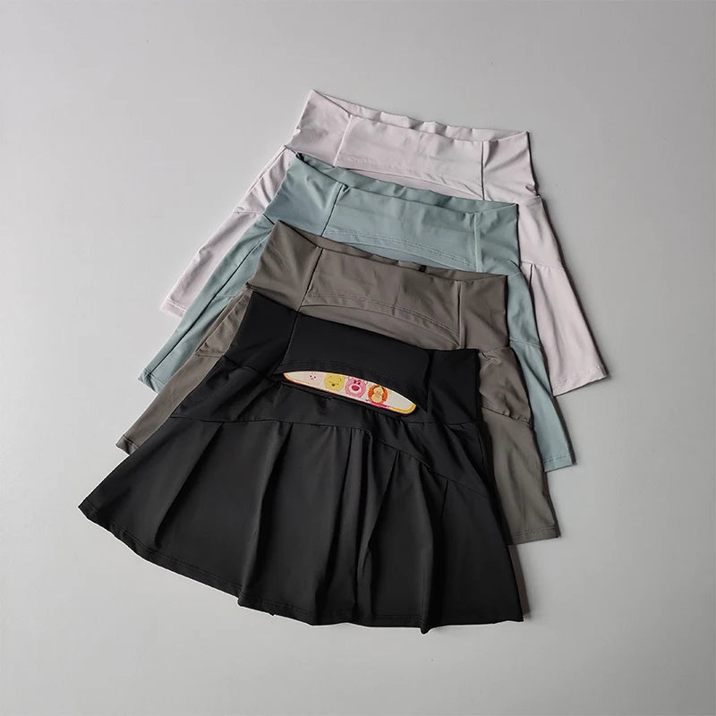 Summer High Waist Sports Short Skirt  for Women