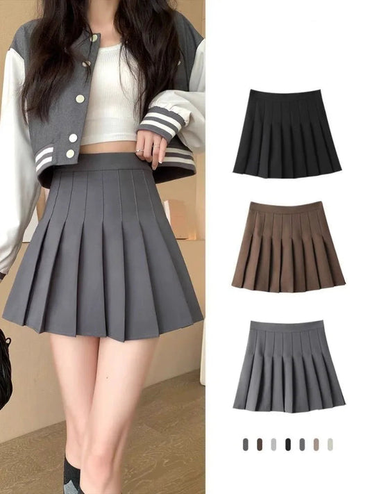 Womens Mini Skirts Japanese School New 2025