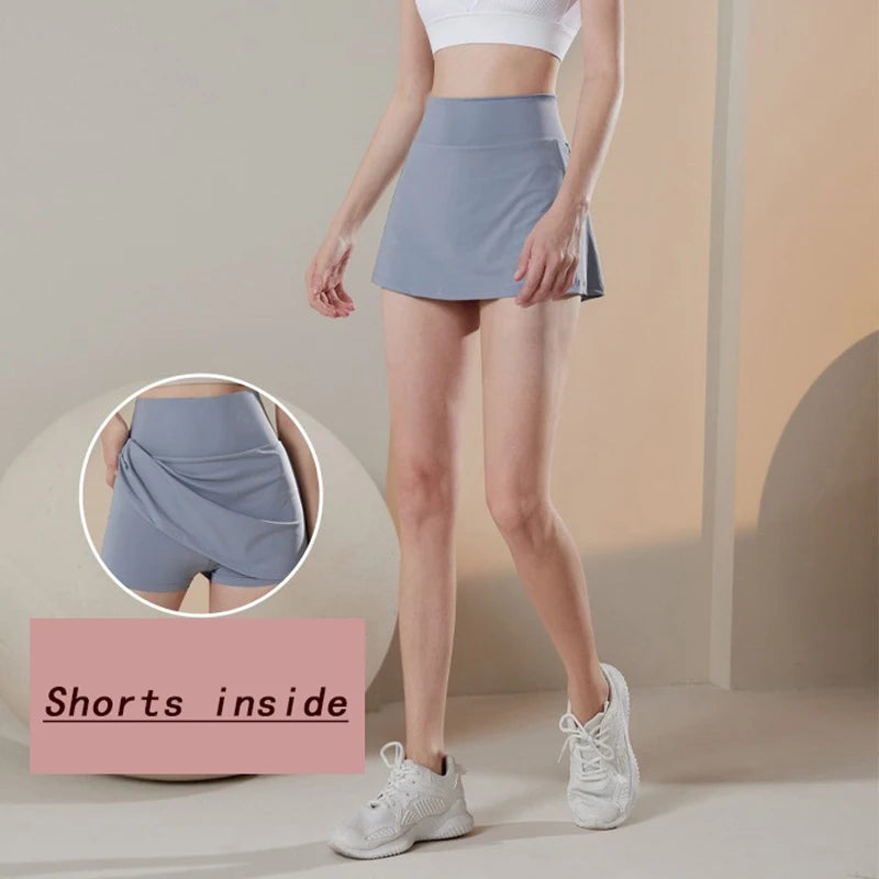 Summer High Waist Sports Short Skirt  for Women